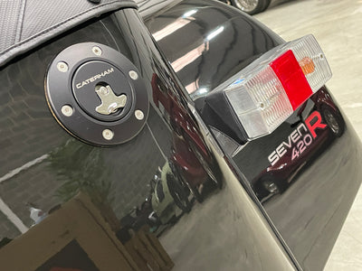 SOLD - CATERHAM SEVEN 420R LARGE CHASSIS - GRAVITY BLACK WITH BLACK