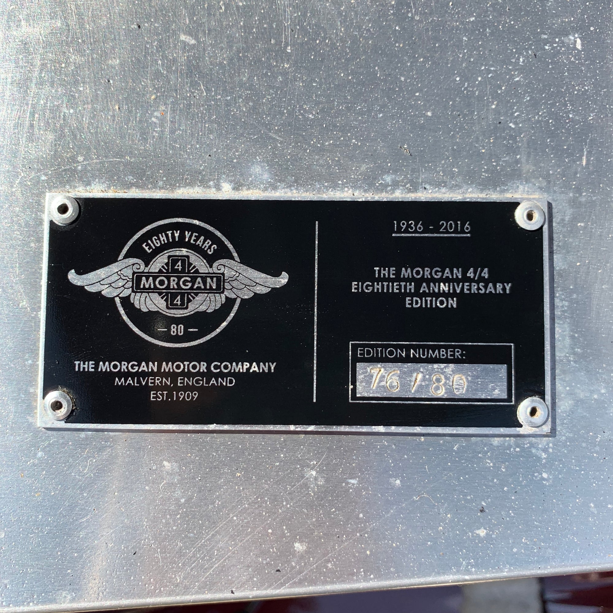 SOLD - Morgan 4/4 80th Anniversary No.76 of 80