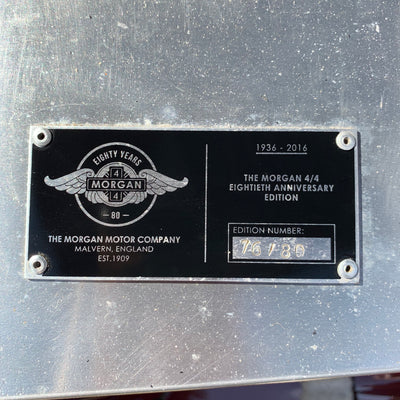 SOLD - Morgan 4/4 80th Anniversary No.76 of 80
