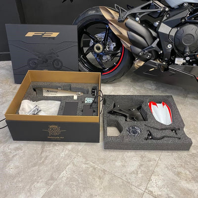 MV Agusta F3 RR Plus race Kit - SURREAL WHITE & MAMBA RED