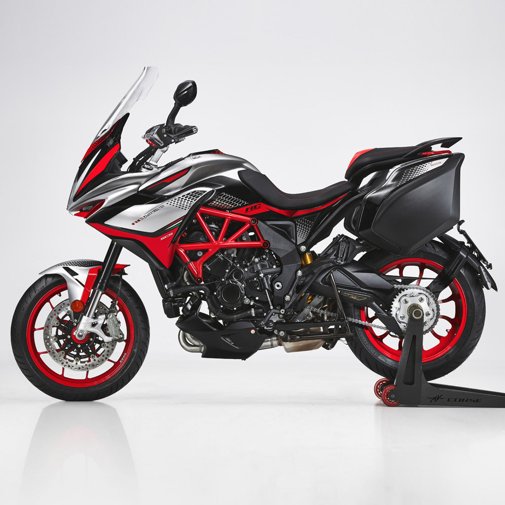 2021 MV Agusta Turismo Veloce Lusso SCS RC Ago Silver Glossy Black/Ago Red