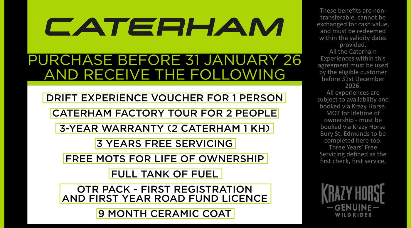 New Year Offer on Caterham cars!
