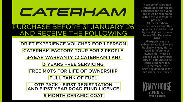 New Year Offer on Caterham cars!