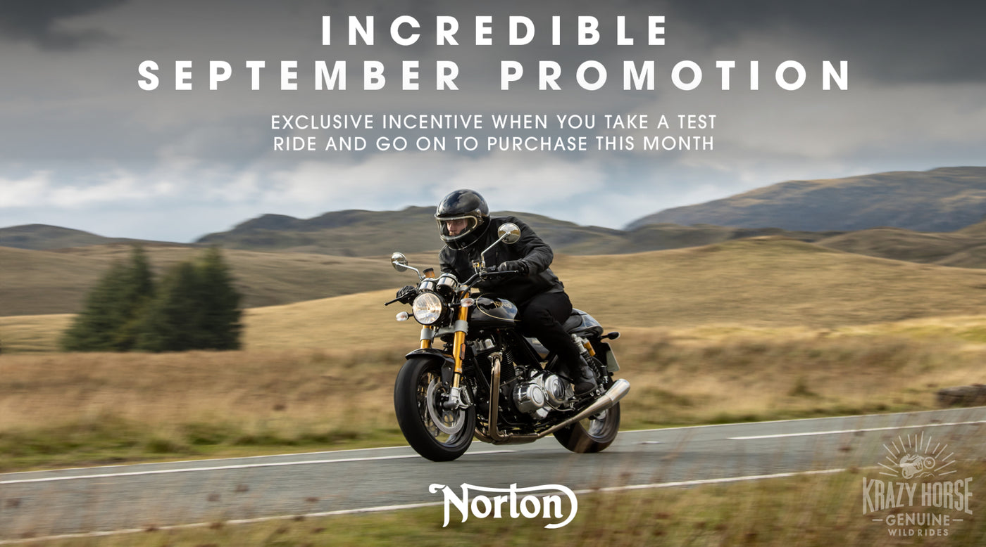 Norton Motorcycle September Incentive