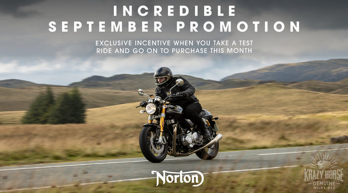 Norton Motorcycle September Incentive