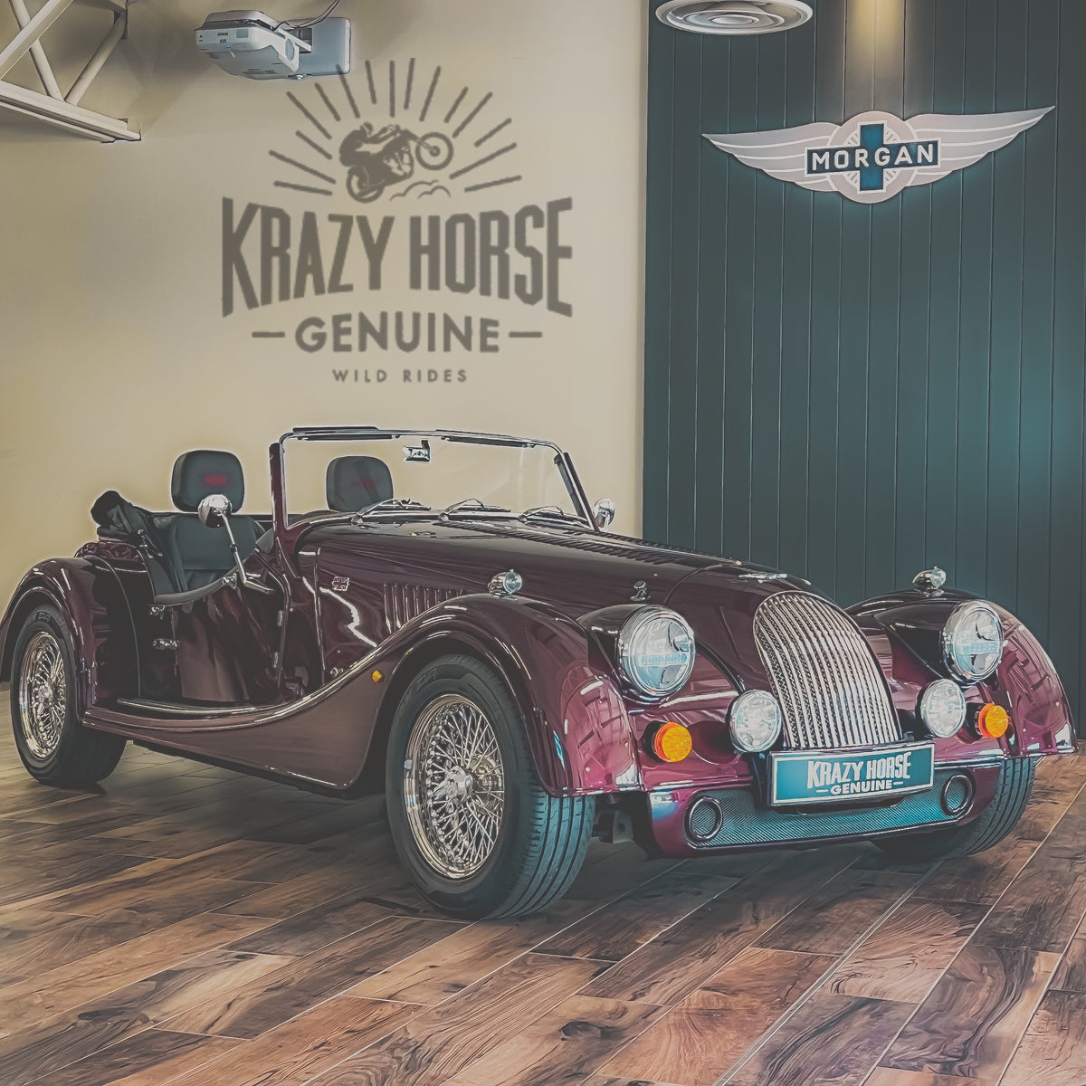 SOLD - Morgan Plus Four Auto -  Bentley Dark Velvet Pearl
