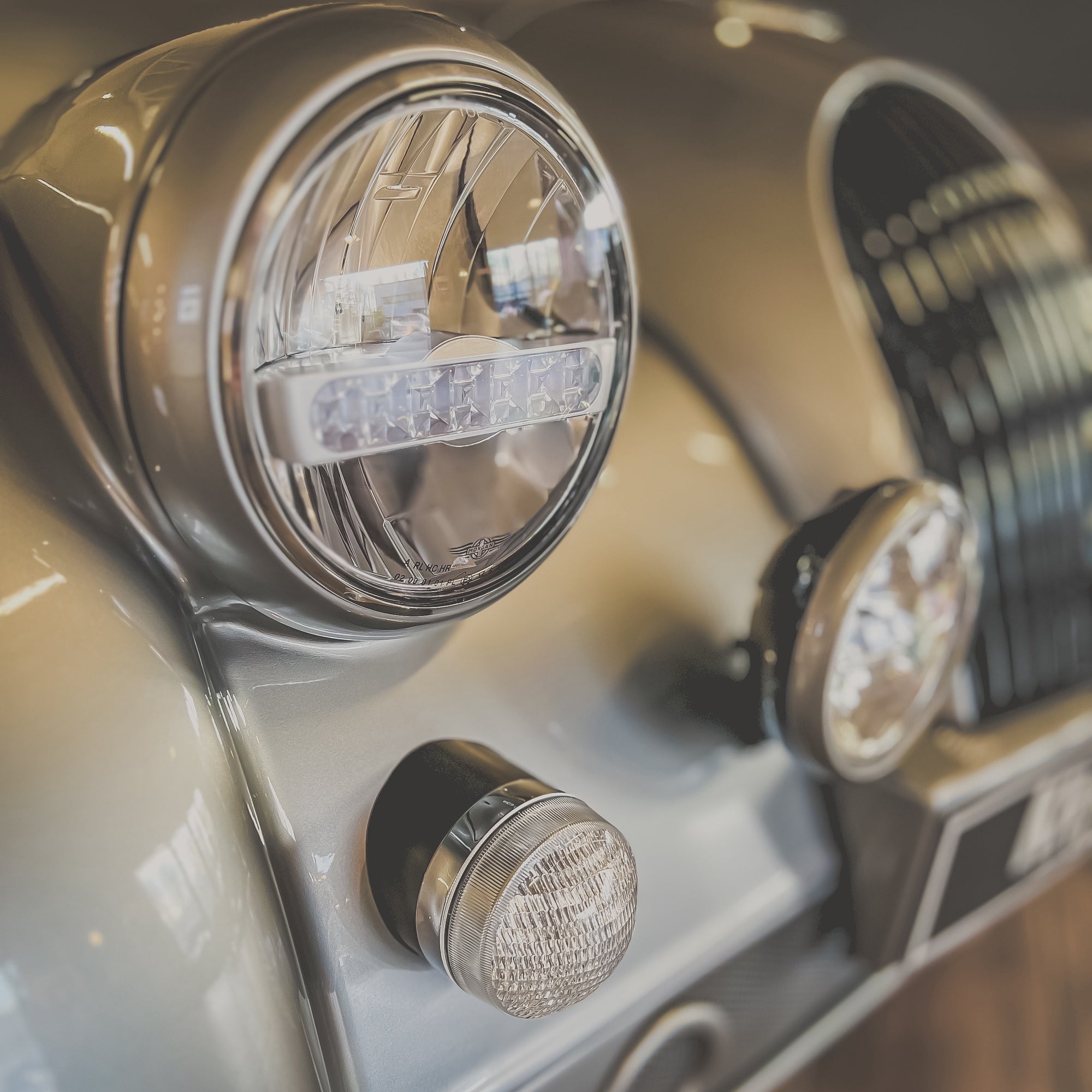 Morgan Plus Four head light