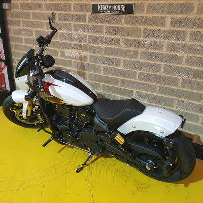 2025 Indian Scout 101 - Ghost White Metallic