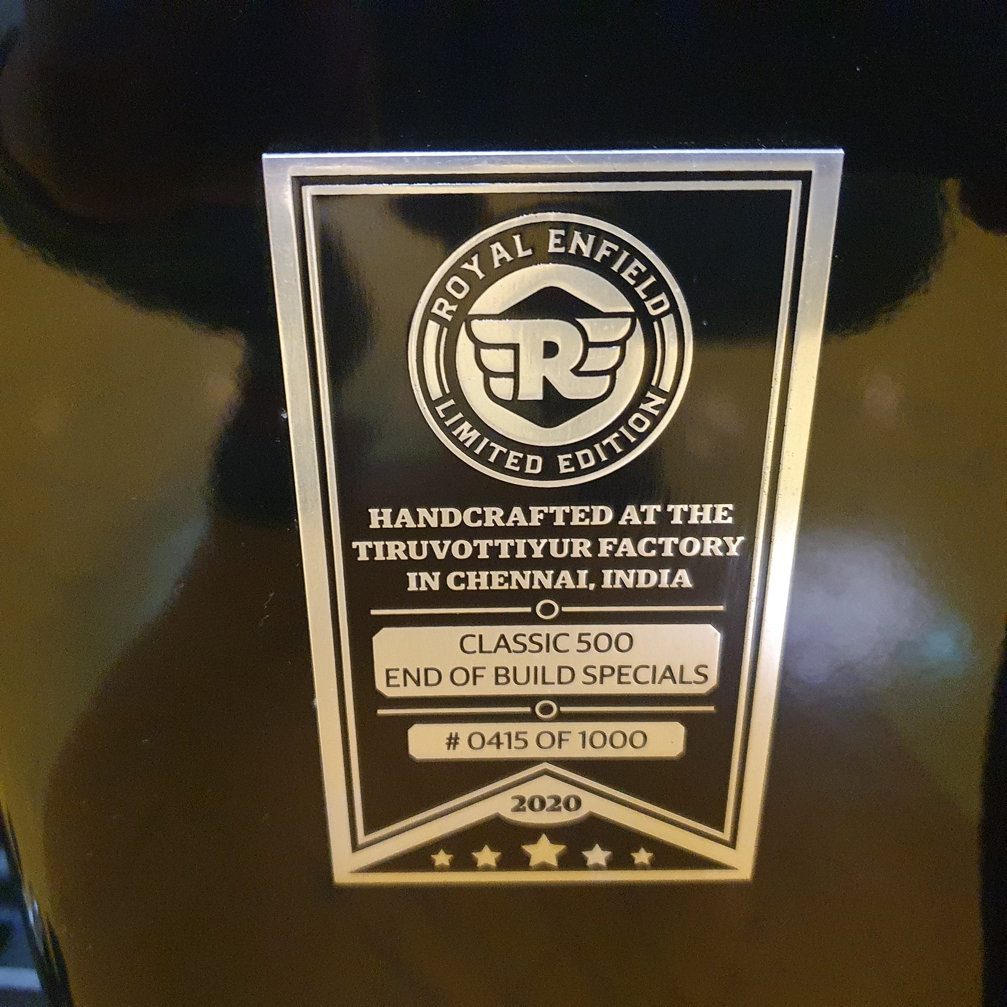 Royal Enfield Bullet Classic - Tribute Black - PreLoved