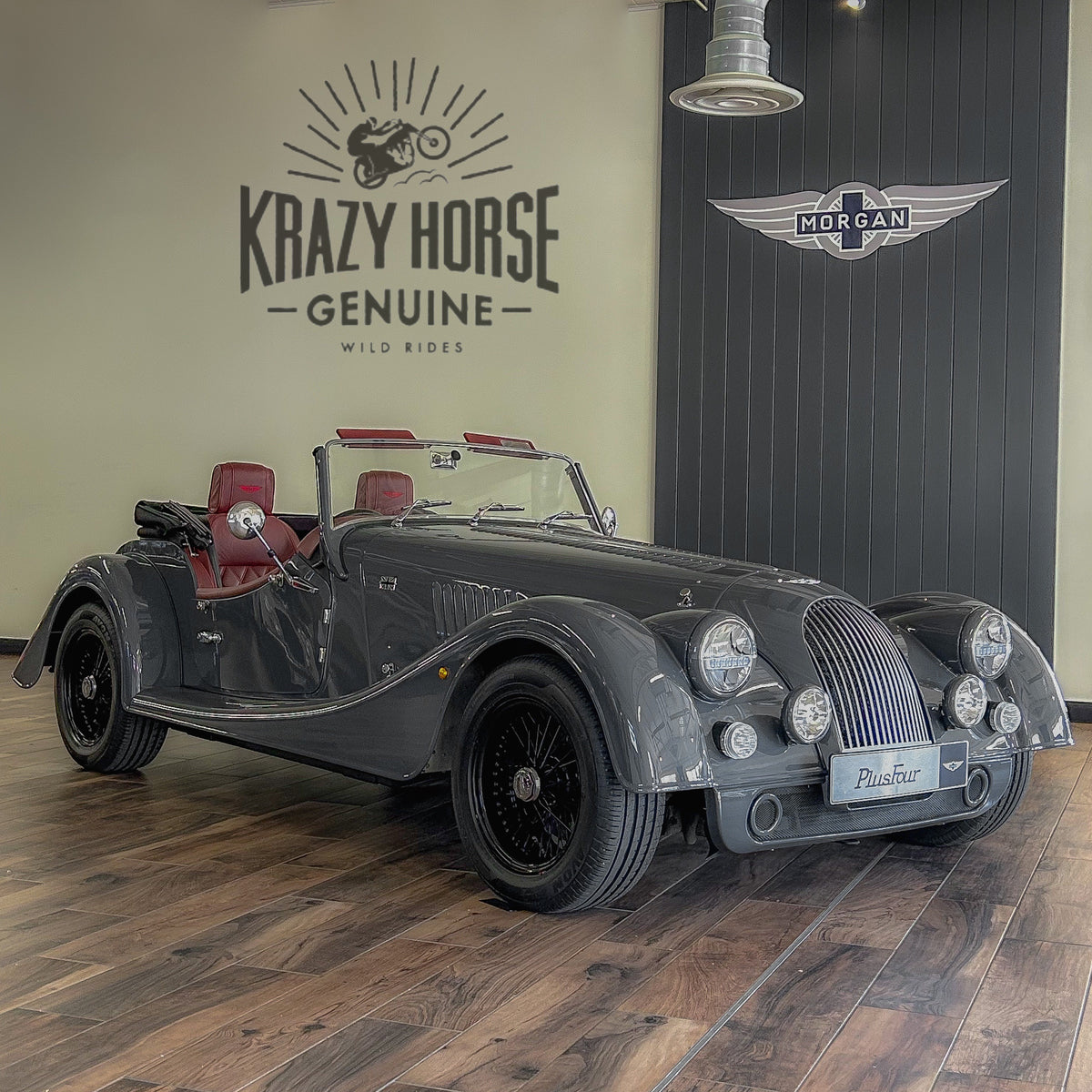 SOLD - Morgan Plus Four Auto - Vintage Dark Grey