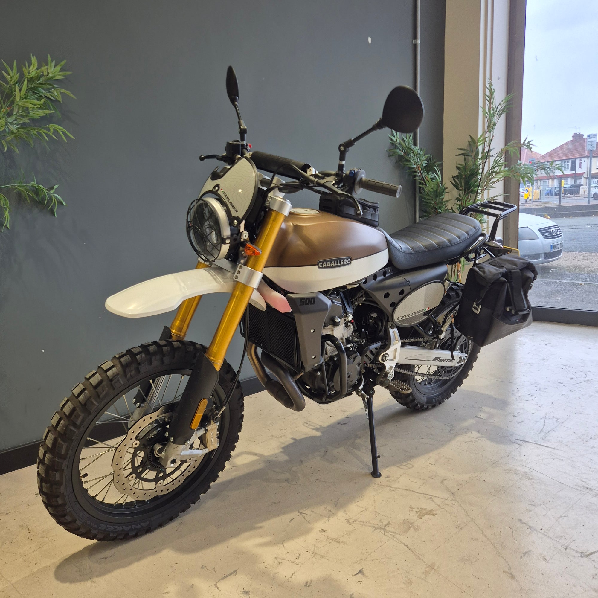 Fantic Caballero 500 Rally Explorer -  White/Bronze - PreLoved