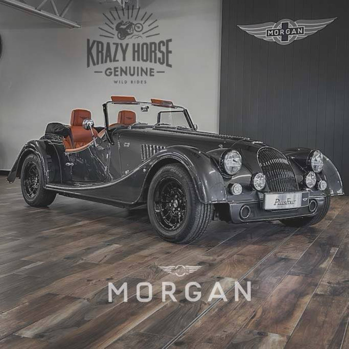 SOLD - Morgan Plus Four Auto - Morgan Dark Silver Metallic
