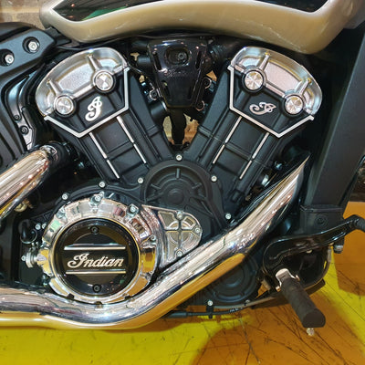 2023 Indian Scout Icon - Silver Quartz Metallic & Black Metallic