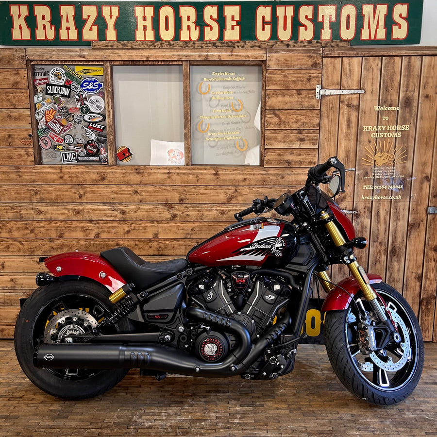 2025 Scout 101 - Sunset Red Metallic - This bike is Special Krazy Horse offer!