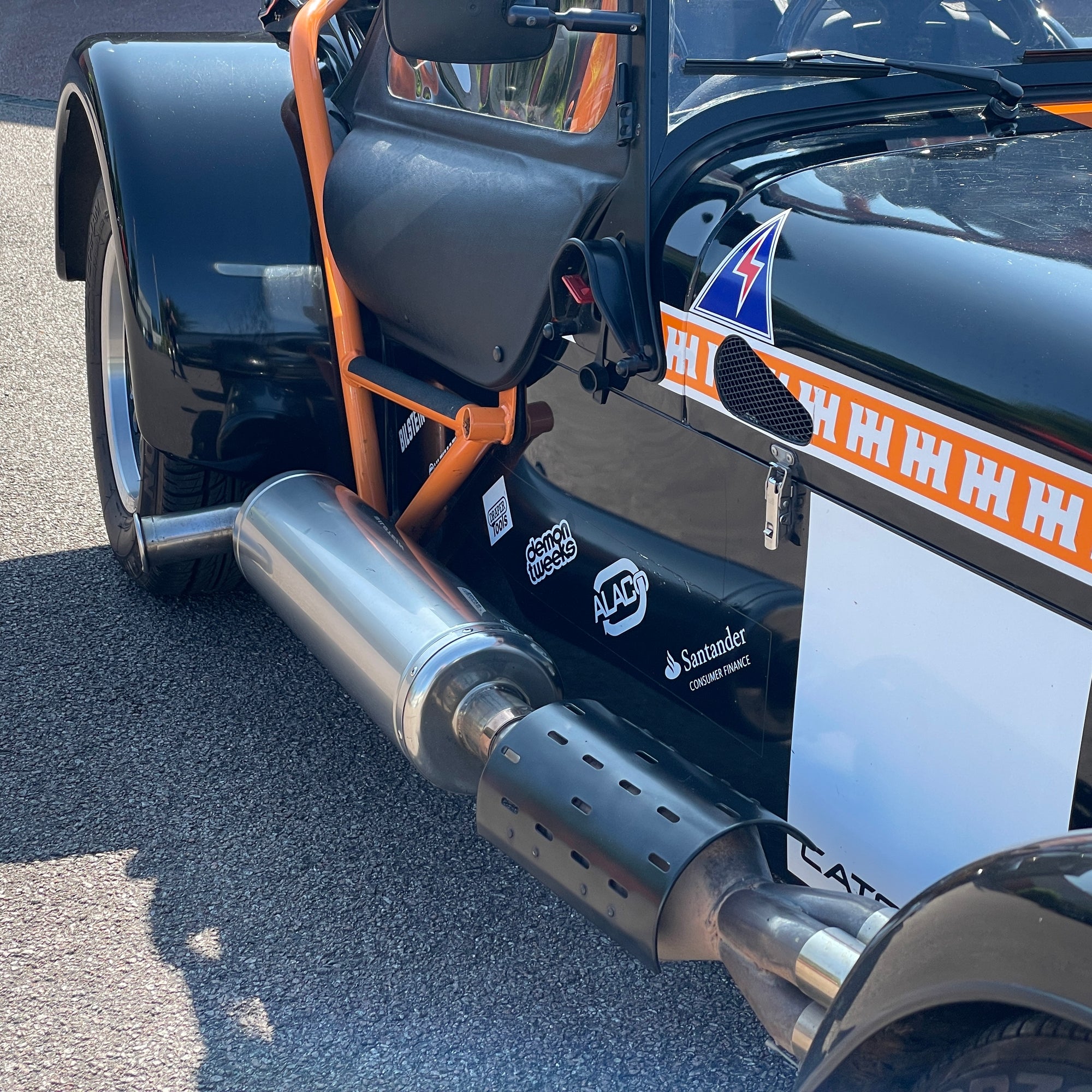 2018 CATERHAM ACADEMY - BARE ALUMINIUM BODY WITH BLACK WINGS AND NOSECONE