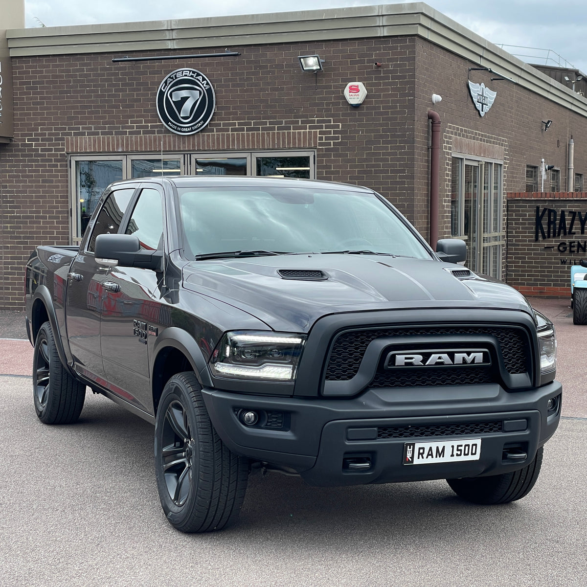 SOLD - 2023 RAM 1500 WARLOCK CREW CAB - GRANITE CRYSTAL WITH BLACK