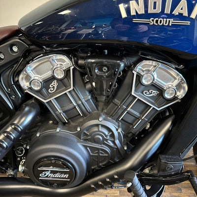 Indian Scout Bobber Icon - Black Azure Crystal Paint