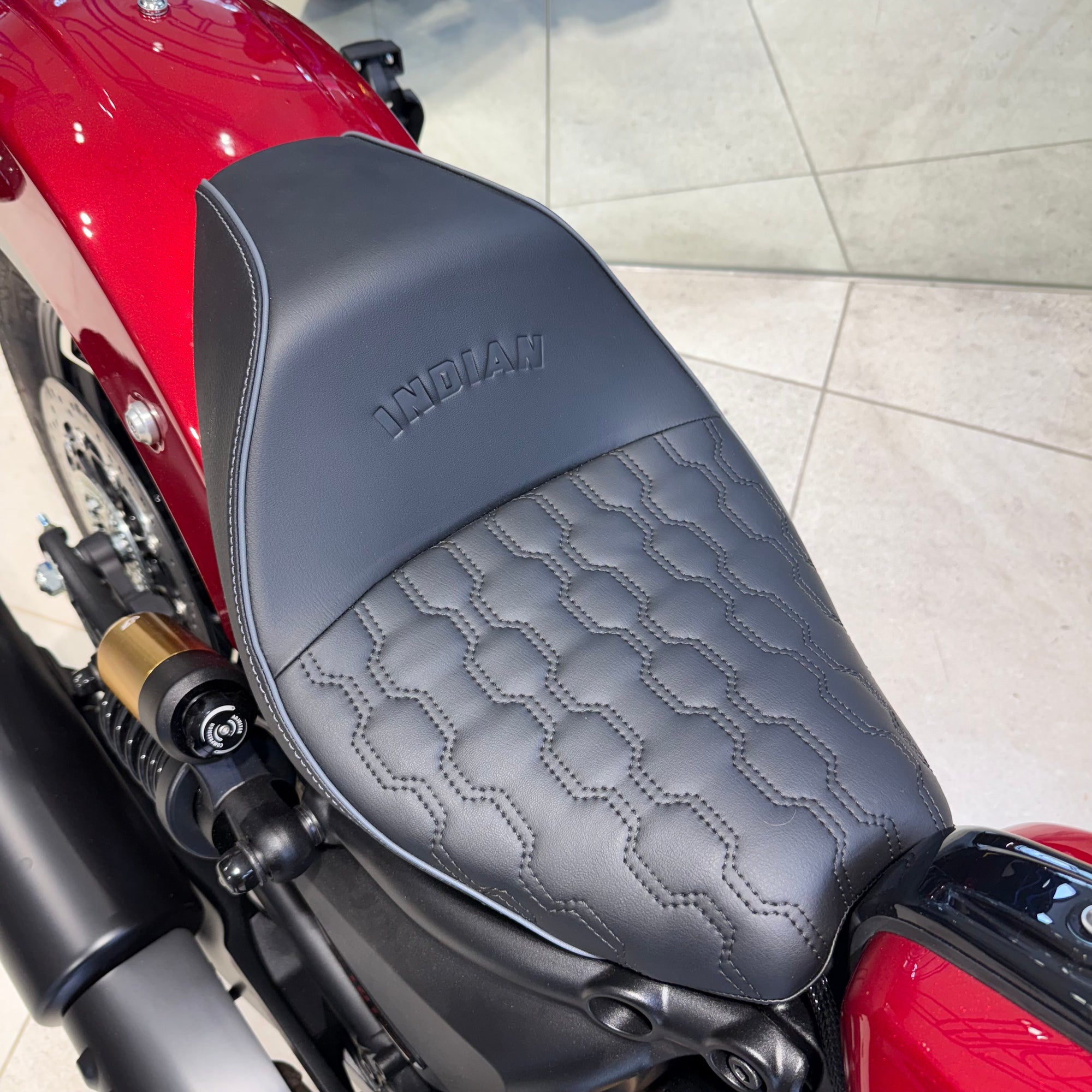 2025 Indian Scout 101 - Sunset Red Metallic