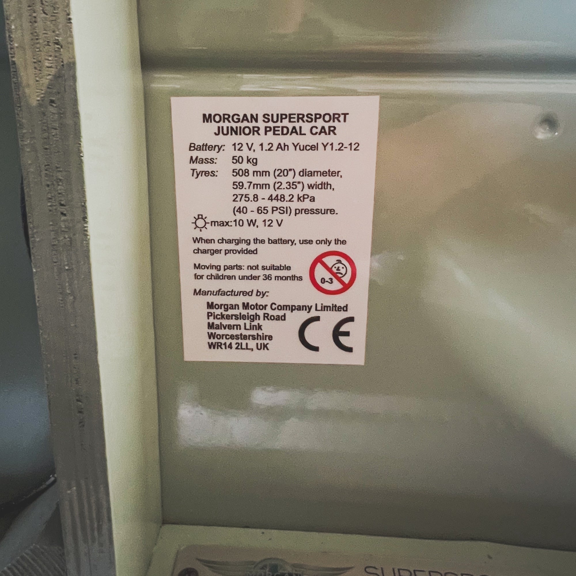 Morgan Super sport Jnr - Morgan Willow Green