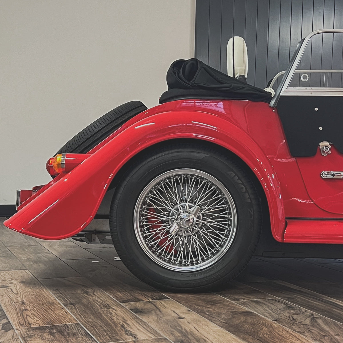 SOLD - Morgan Plus Four Auto - Morgan Sports Red - Krazy Horse