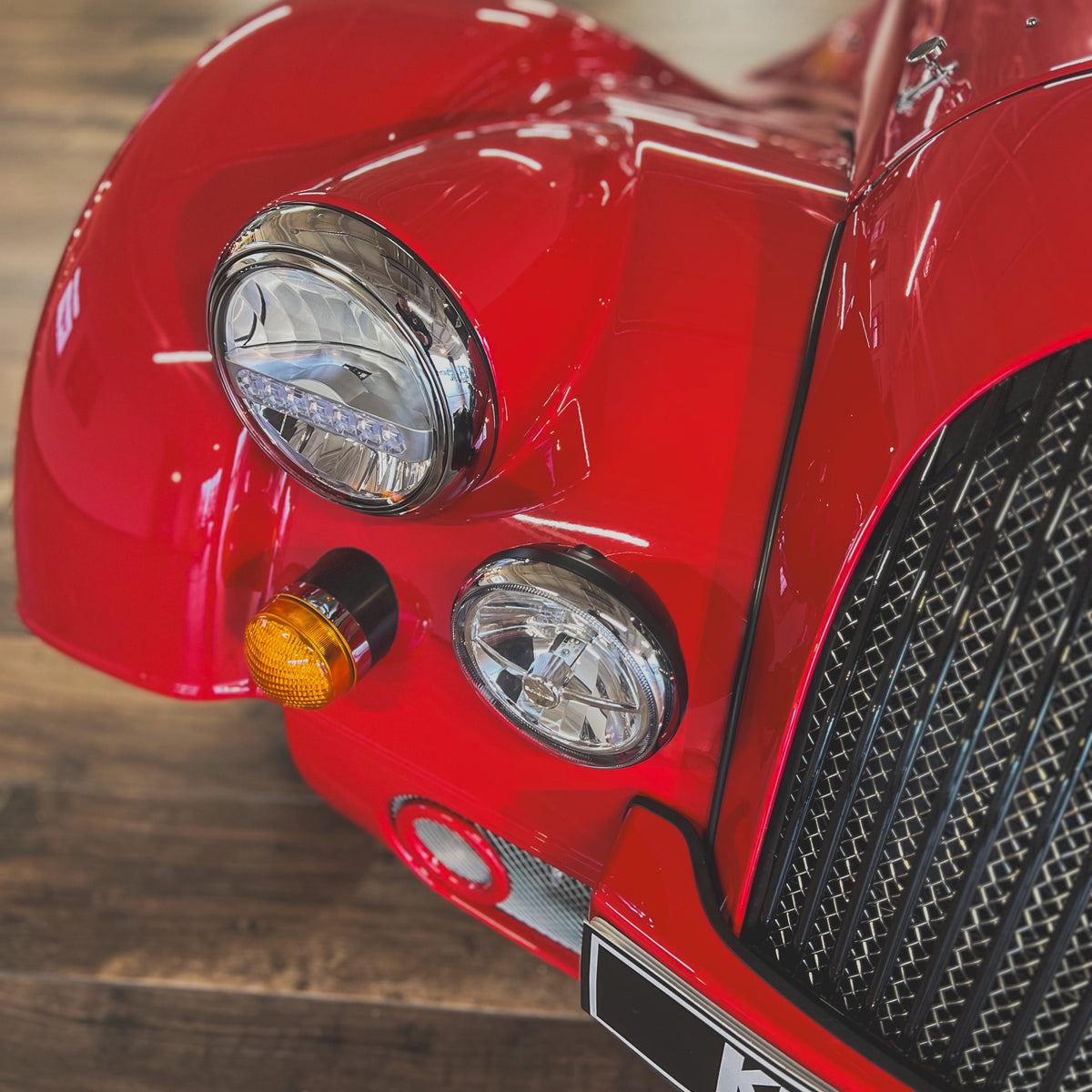 SOLD - Morgan Plus Four Auto - Morgan Sports Red - Krazy Horse