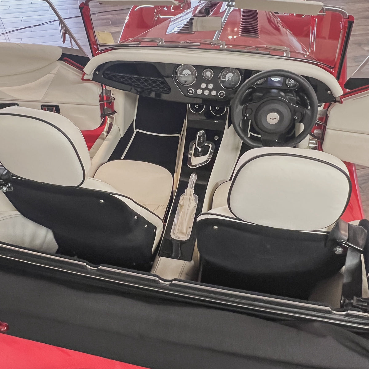 SOLD - Morgan Plus Four Auto - Morgan Sports Red - Krazy Horse