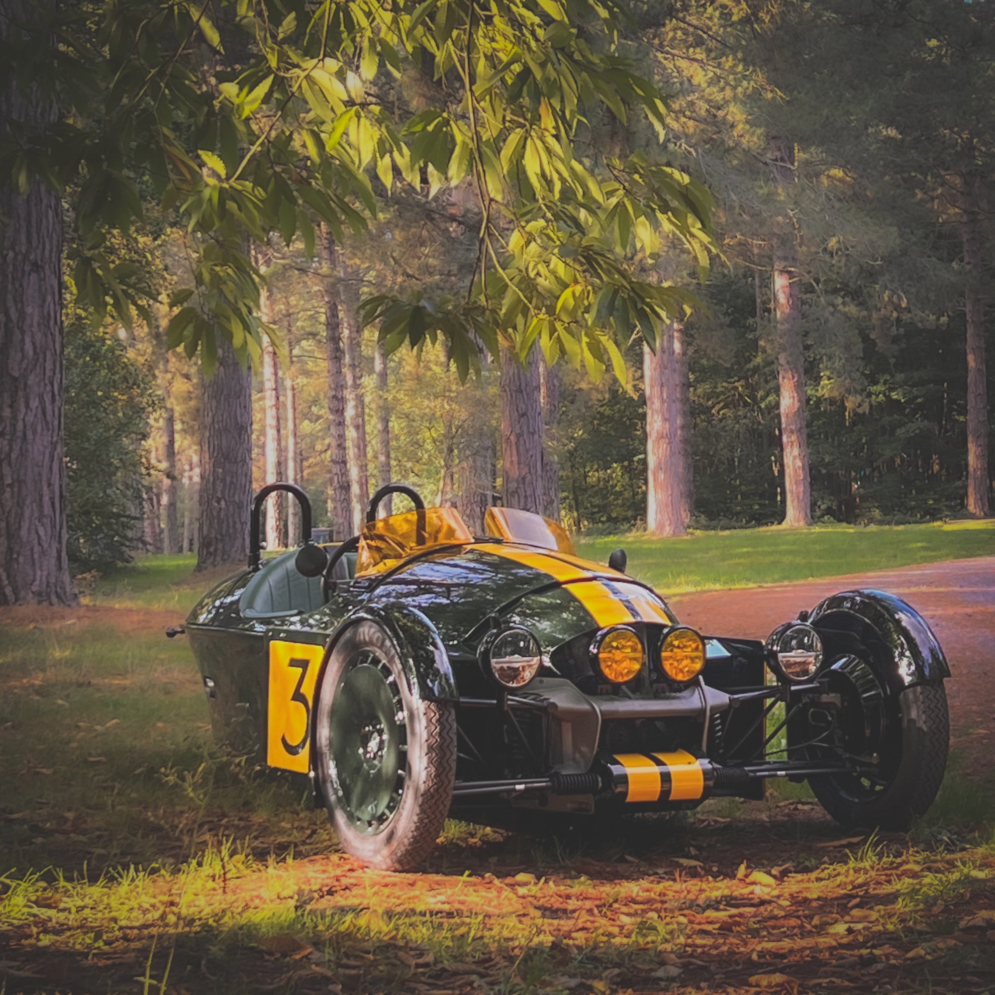 SOLD - "WTF"KH new custom  Morgan Super 3 - Morgan Classic Jet Green