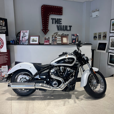 2025 All New Indian Scout Classic -  Ghost White Metallic