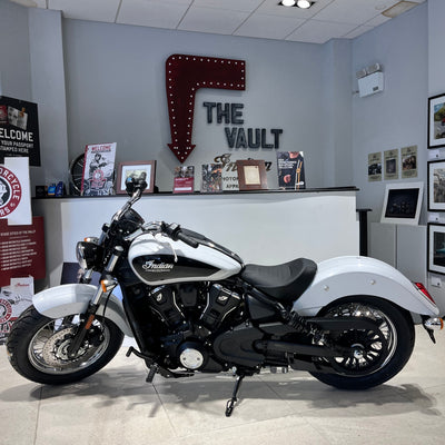 2025 All New Indian Scout Classic -  Ghost White Metallic