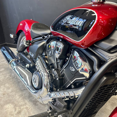 2025 Scout Classic Limited +Tech - Sunset Red Metallic