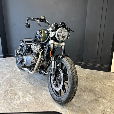 ROYAL ENFIELD  - SUPER METEOR 650 CUSTOM BOBBER INTERSTELLER GREEN / BLACK / GOLD