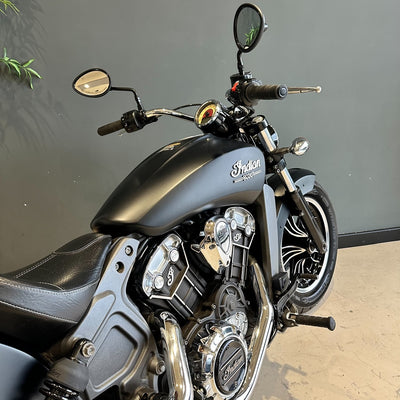 2017 INDIAN SCOUT PRELOVED - SMOKE BLACK WITH CRUSHER EXHAUST