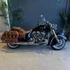 INDIAN CHIEF VINTAGE GLOSS BLACK TAN LEATHER TRIM - PRELOVED 