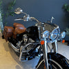 INDIAN CHIEF VINTAGE GLOSS BLACK TAN LEATHER TRIM - PRELOVED