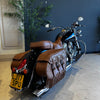 INDIAN CHIEF VINTAGE GLOSS BLACK TAN LEATHER TRIM - PRELOVED
