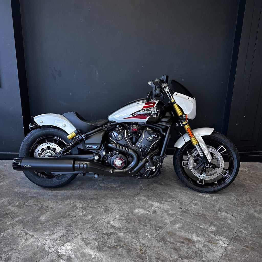 2025 Indian Scout 101 – GHOST WHITE