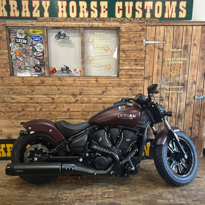 INDIAN SCOUT BOBBER BASE - Maroon smoke