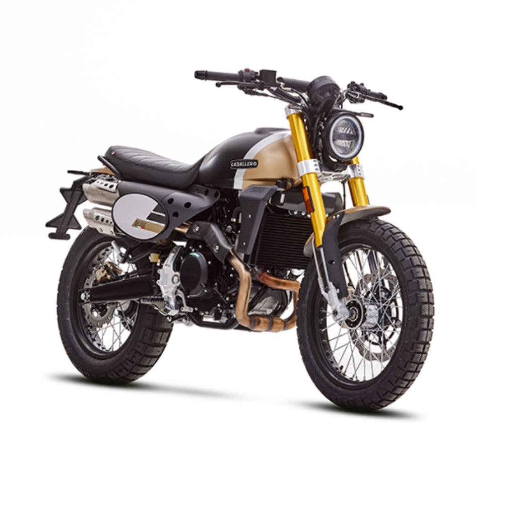 2024 Fantic Caballero Scrambler Deluxe 500 Grey or Matt Bronze Krazy Horse