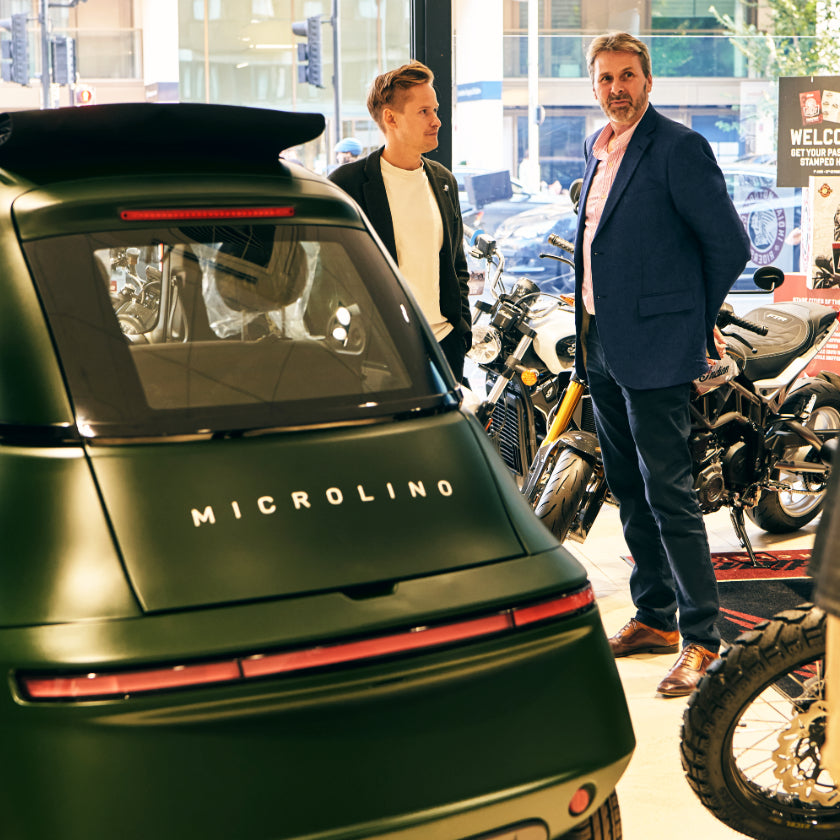 Central London Motorcycle Dealership - Microlino Cars