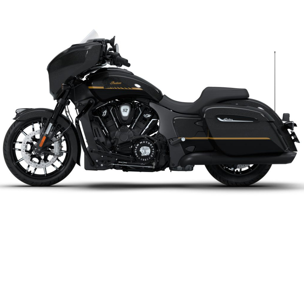 2026 Indian Chieftain PowerPlus Dark Horse - Black Crystal with Black Metallic or Chalk with Black Smoke