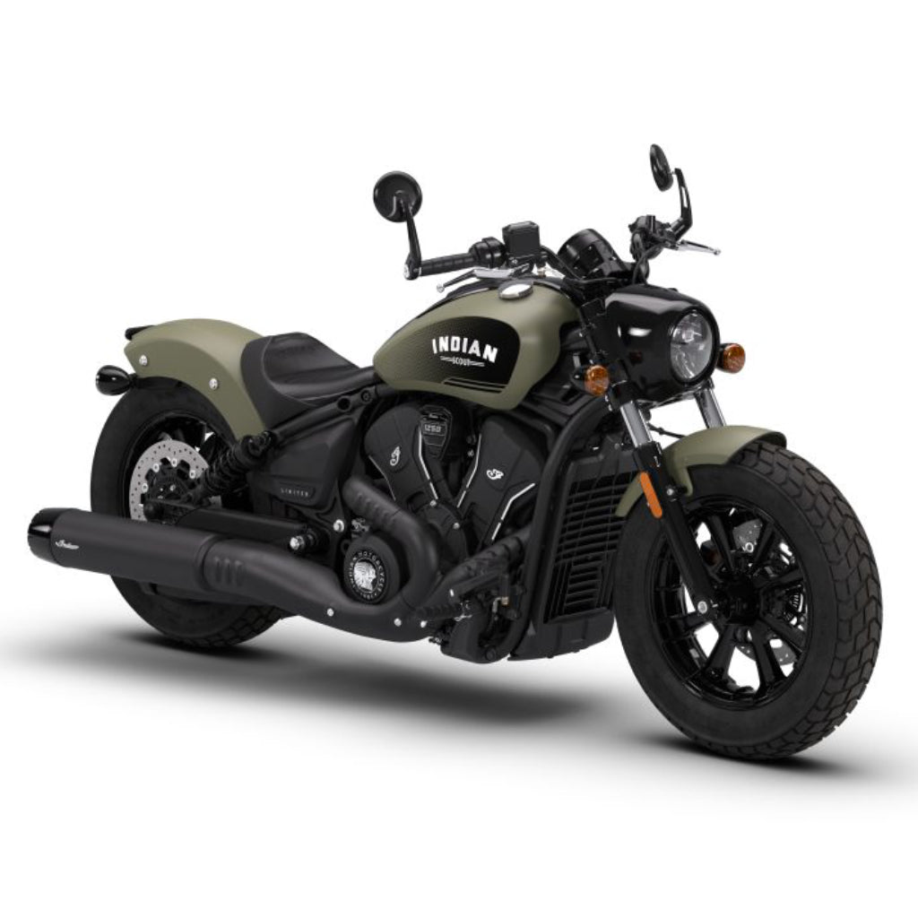 2026 Indian Scout Bobber limited + TechTrim - Moss Green Smoke or Heavy Metal