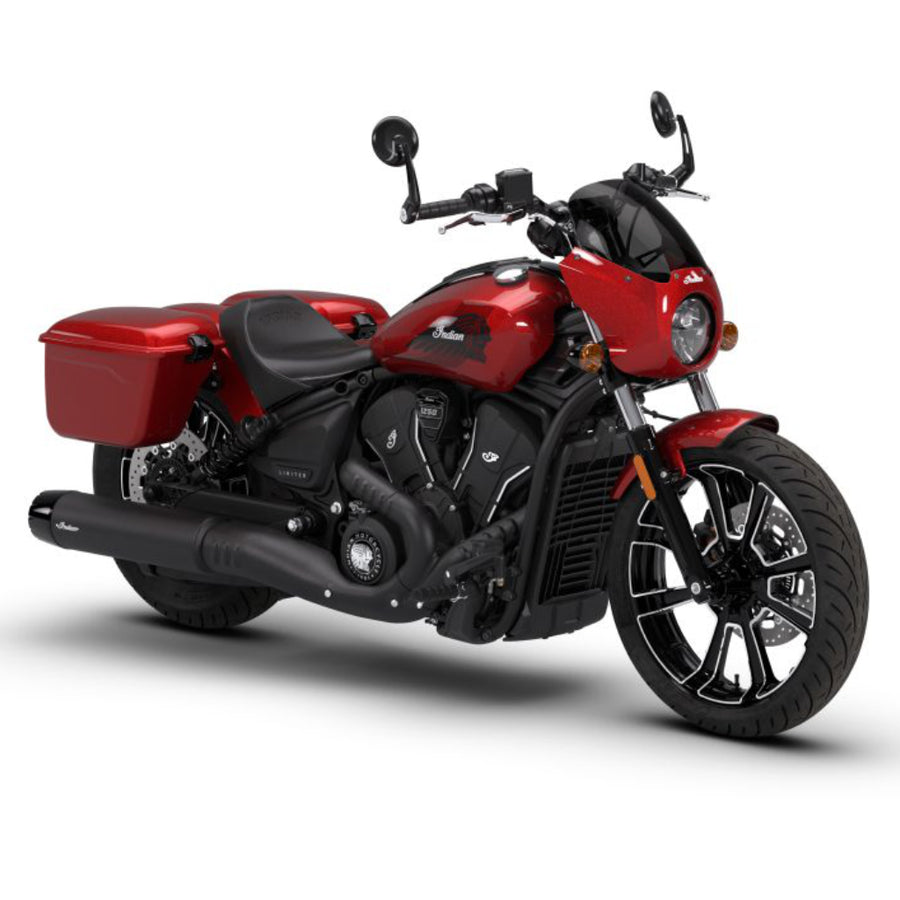 2026 Indian Sport Scout RT Limited + Tech Trim - Sunset Red Metallic with Graphics & Chalk Gloss