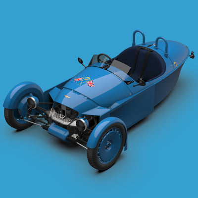 Morgan Super 3 Origins - BLUEBIRD