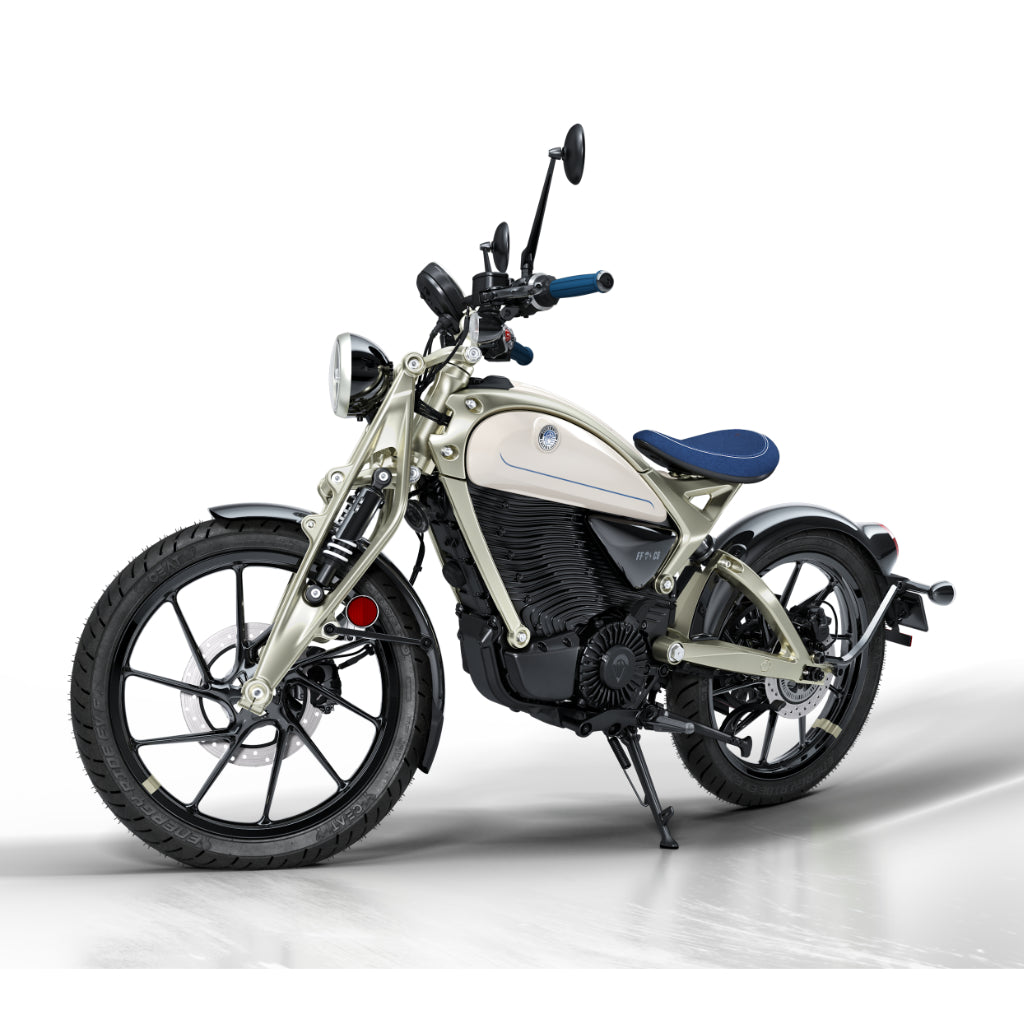 ROYAL ENFIELD FLYING FLEA C6 - Flea Green, Storm Black, PARACHUTE WHITE