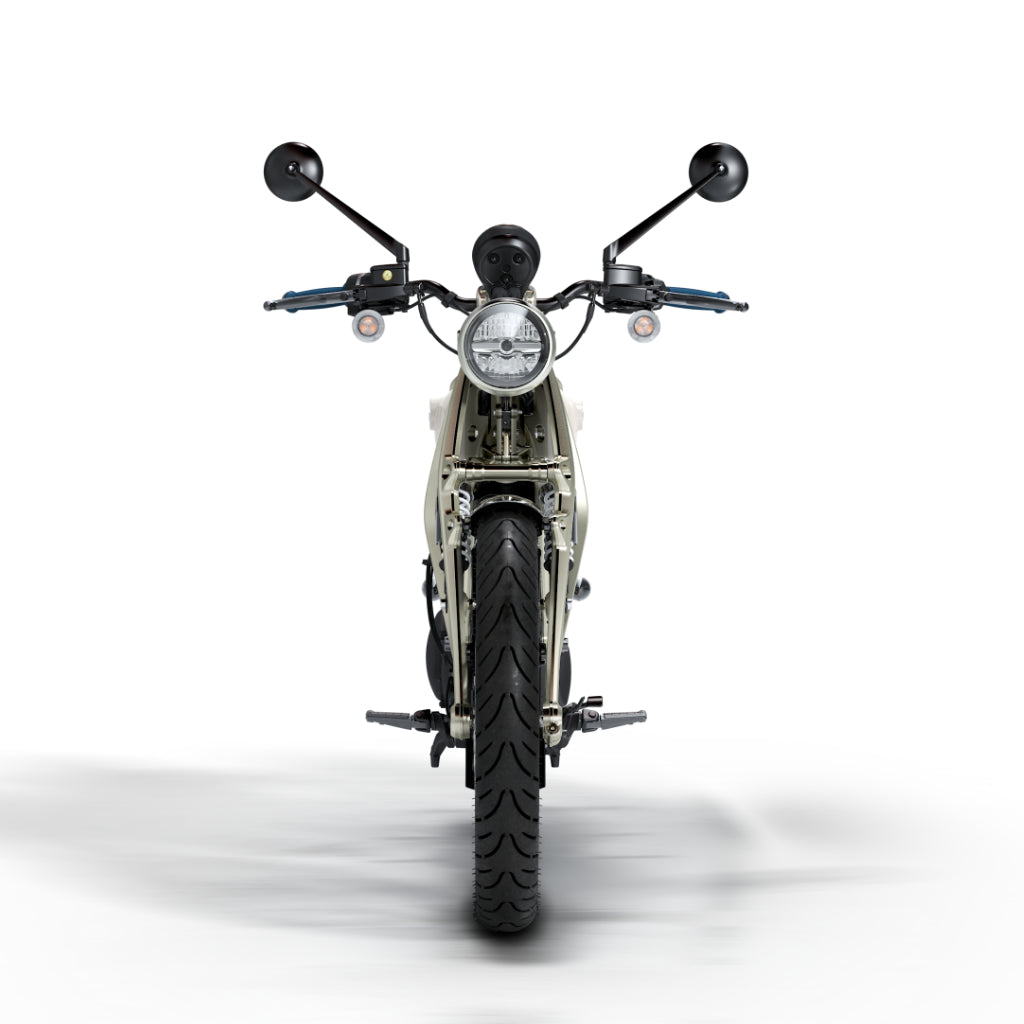 ROYAL ENFIELD FLYING FLEA C6 - Flea Green, Storm Black, PARACHUTE WHITE