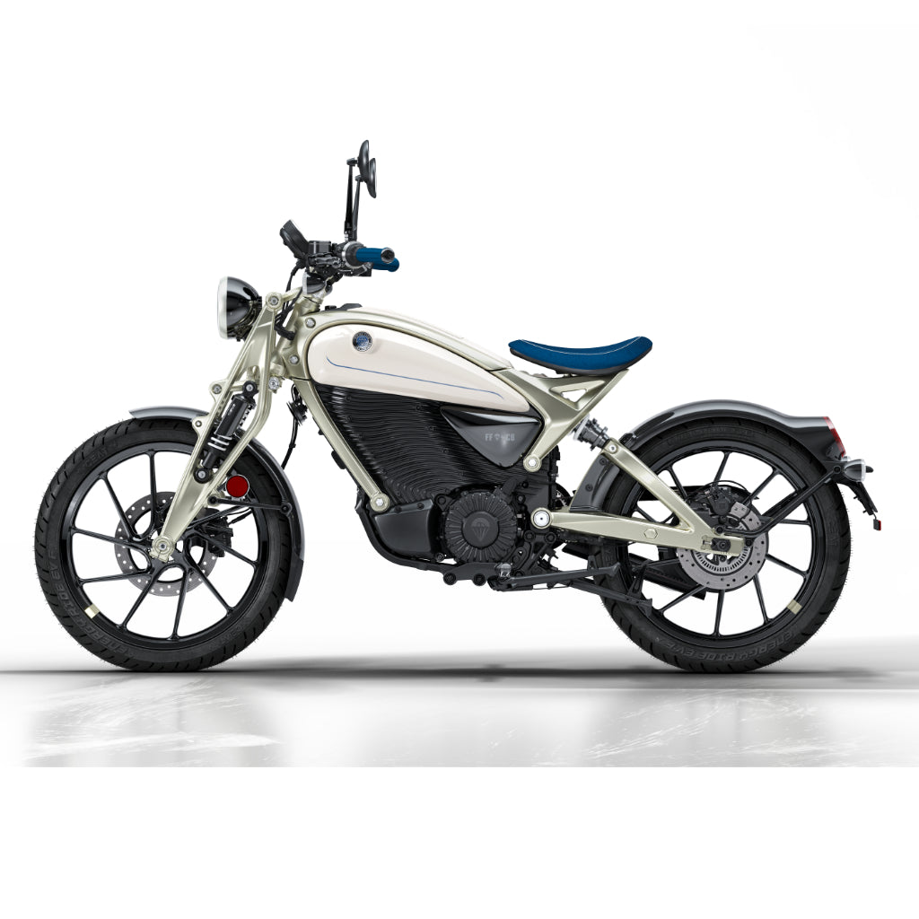 ROYAL ENFIELD FLYING FLEA C6 - Flea Green, Storm Black, PARACHUTE WHITE