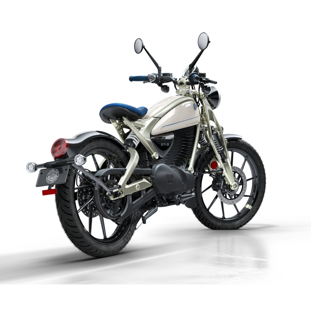 ROYAL ENFIELD FLYING FLEA C6 - Flea Green, Storm Black, PARACHUTE WHITE