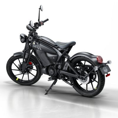 ROYAL ENFIELD FLYING FLEA C6 - Flea Green, Storm Black, PARACHUTE WHITE