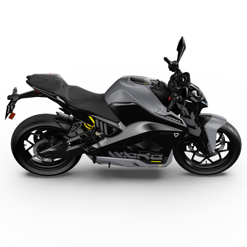 Ultraviolette F77 Mach 2 - Turbo Red, Afterburner Yellow, Asteroid Grey and Stealth Grey