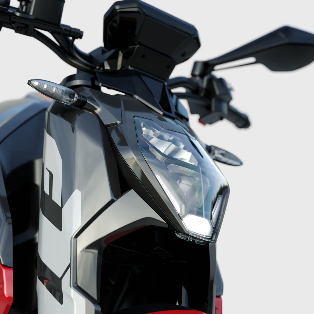 Ultraviolette F77 Superstreet - Available in Turbo Red, Afterburner Yellow, Cosmic black and Stellar white.